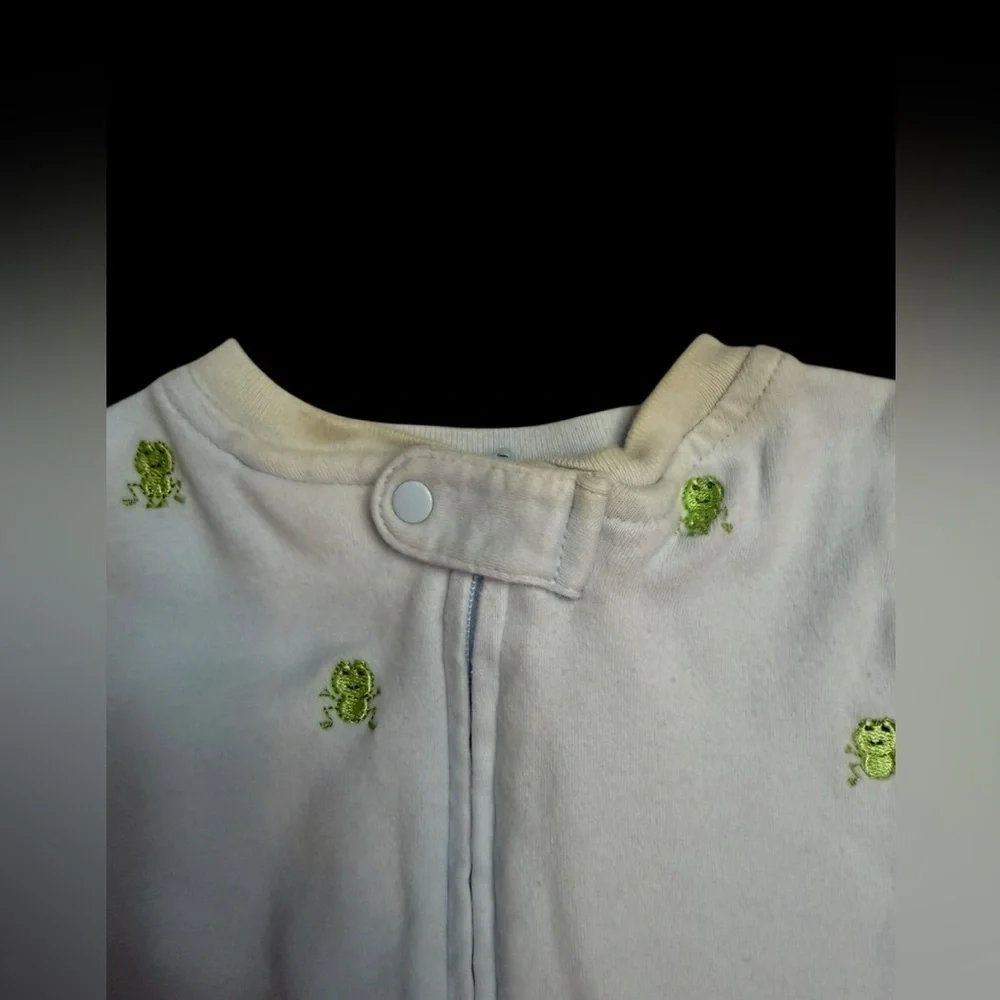 Nursery Rhyme White and Green Footie